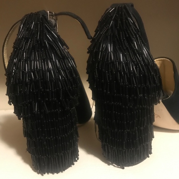 Fringe Beaded Heel - Picture 2 of 3